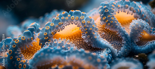 A close-up of nature tide pool creaturesand textures captured in stunning clarity photo