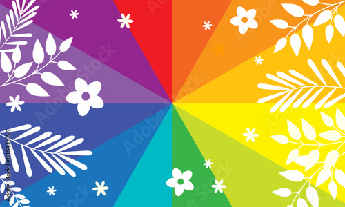 Colorful rainbow design vector illustration. Bright color design background. Trendy rainbow art