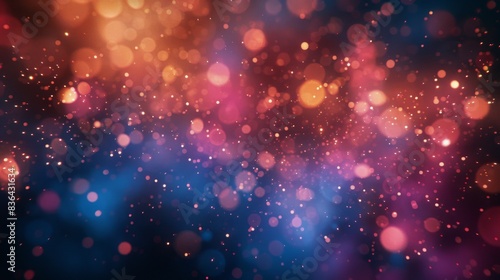 Abstract Blurred Background Of Warm Lights And Sparkle