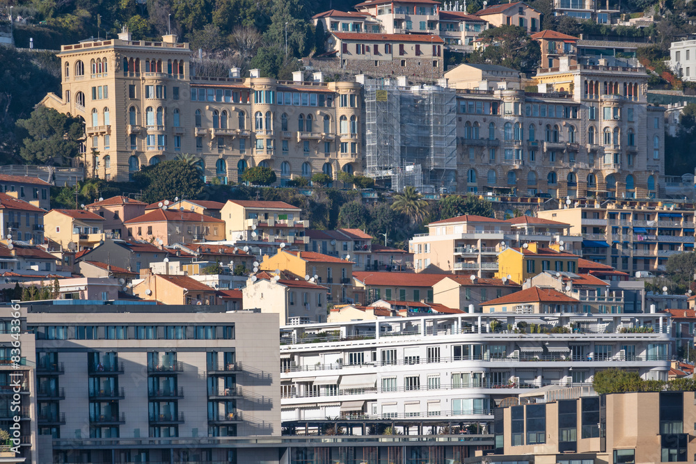 Panorama of city of Monte Carlo, Monaco