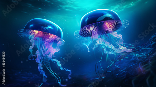 jellyfish in aquarium © Whispering