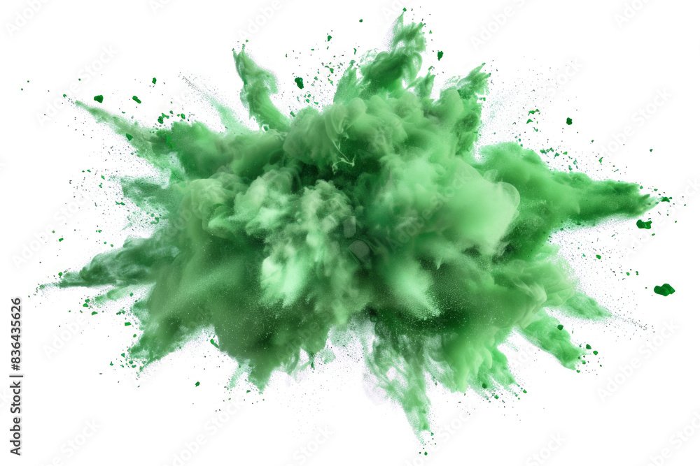 Color Explosion Isolated on Transparent Background Color Explosion Isolated on Transparent Background