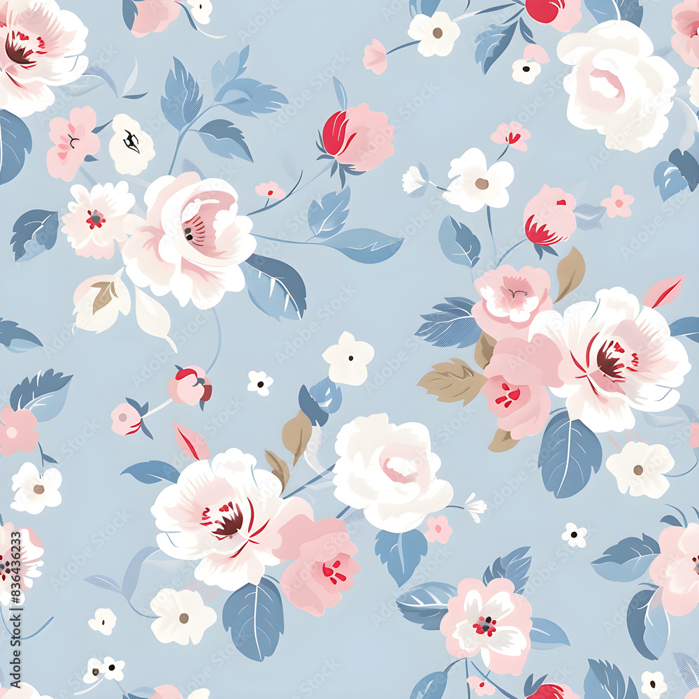 floral garden bloom flower pattern seamless wallpaper design illustration ornament decor floral garden bloom flower pattern seamless wallpaper design illustration ornament decor