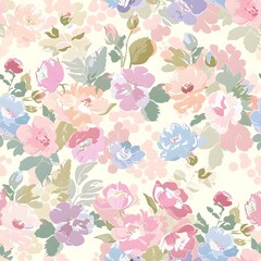 Wandcirkels Bloemen patronen Bloementuin ornament decoratief patroon  © Emmyn2222