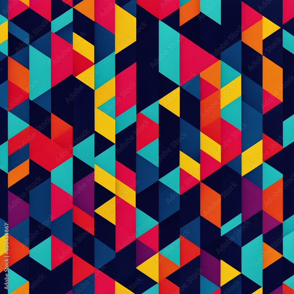 Vibrant Geometric Abstractions: A Visual Odyssey Vibrant Geometric Abstractions: A Visual Odyssey