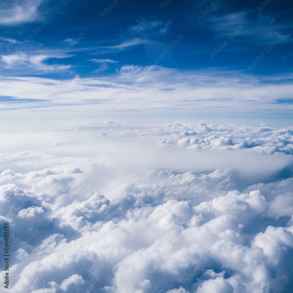 Beauty sky and clouds in nature. View from airplane window to see sky. Beauty sky and clouds in nature. View from airplane window to see sky.