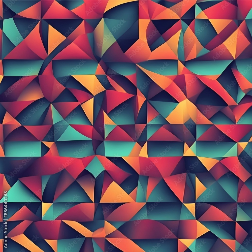 Vibrant Geometric Abstractions: A Visual Odyssey Vibrant Geometric Abstractions: A Visual Odyssey