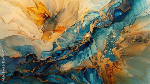 Alcohol Ink Art Featuring the Swirls of Marble or the Ripples of Agate in Abstract Paintings
