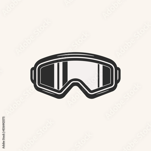 goggle icon logo design art vector.