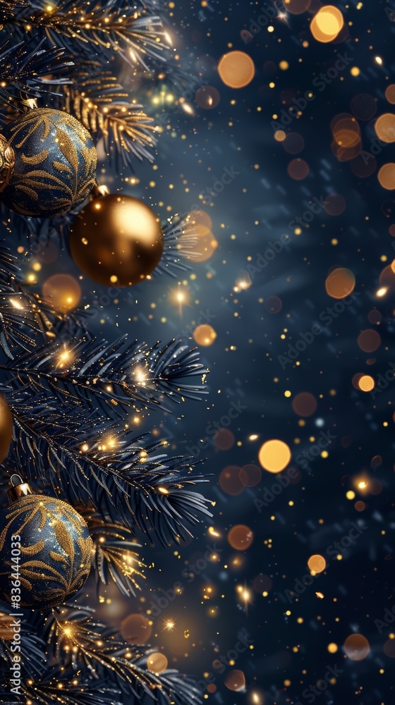 Christmas background festive. Christmas background with xmas tree and sparkle bokeh lights. Merry christmas card. Winter holiday theme. Happy New Year. Space for text. Christmas background festive. Christmas background with xmas tree and sparkle bokeh lights. Merry christmas card. Winter holiday theme. Happy New Year. Space for text.