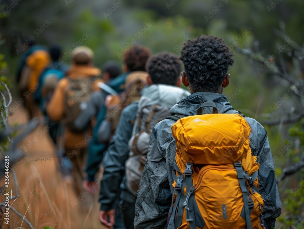 Hiking with Diverse Friends in Photorealistic Style - Settings Hiking with Diverse Friends in Photorealistic Style - Settings