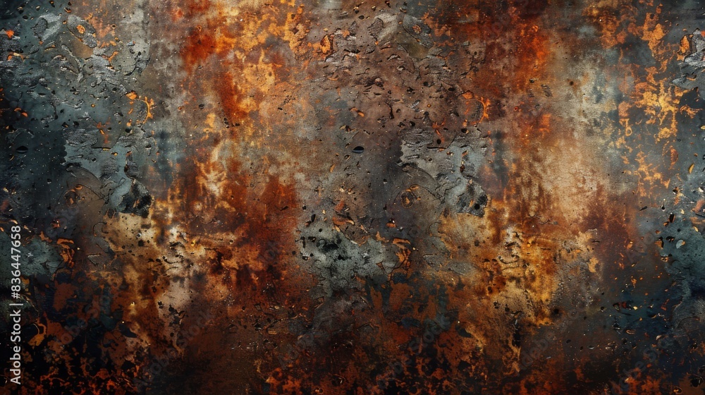 Grunge rusted metal texture background. rust and oxidized metal background. Old metal iron panel