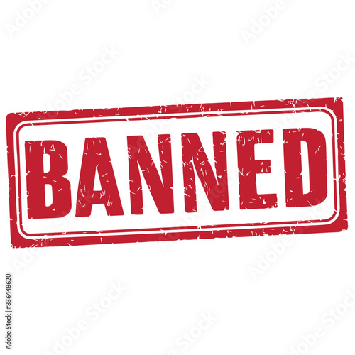 Banned Stamp Vector