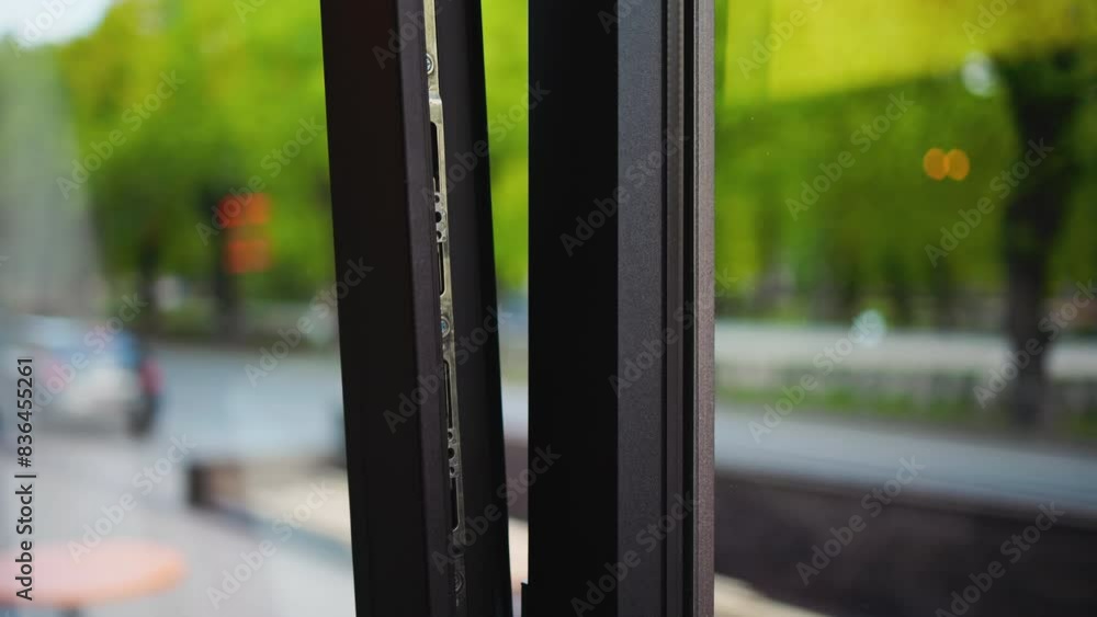 Experience city streets in slow motion through a contemporary window ...