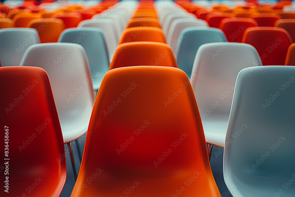 Fototapeta premium A chorus of convictions resonating in the halls of academia, each scholarly voice adding depth and nuance to the discourse. Concept of academic diversity. Generative Ai.