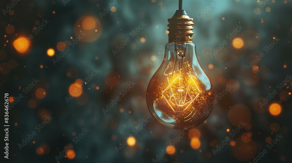 Light bulb on the background of the light. Creative light bulb Think different creative idea concept. Light bulb on the background of the light. Creative light bulb Think different creative idea concept.