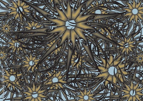 Decorative dark star backdrop for covers or prints. Marine motifs for business concepts, textiles, scrapbooking, interior solutions, tiles, fabrics, cards or fashion trends, wallpapers, etc. Vector