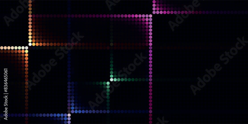 Light colorful, Green vector red banner with set of circles, dots. Donuts Background. Creative Design Template. Technological halftone illustration.