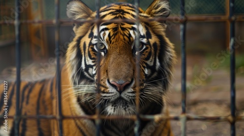Mature tiger in captivity