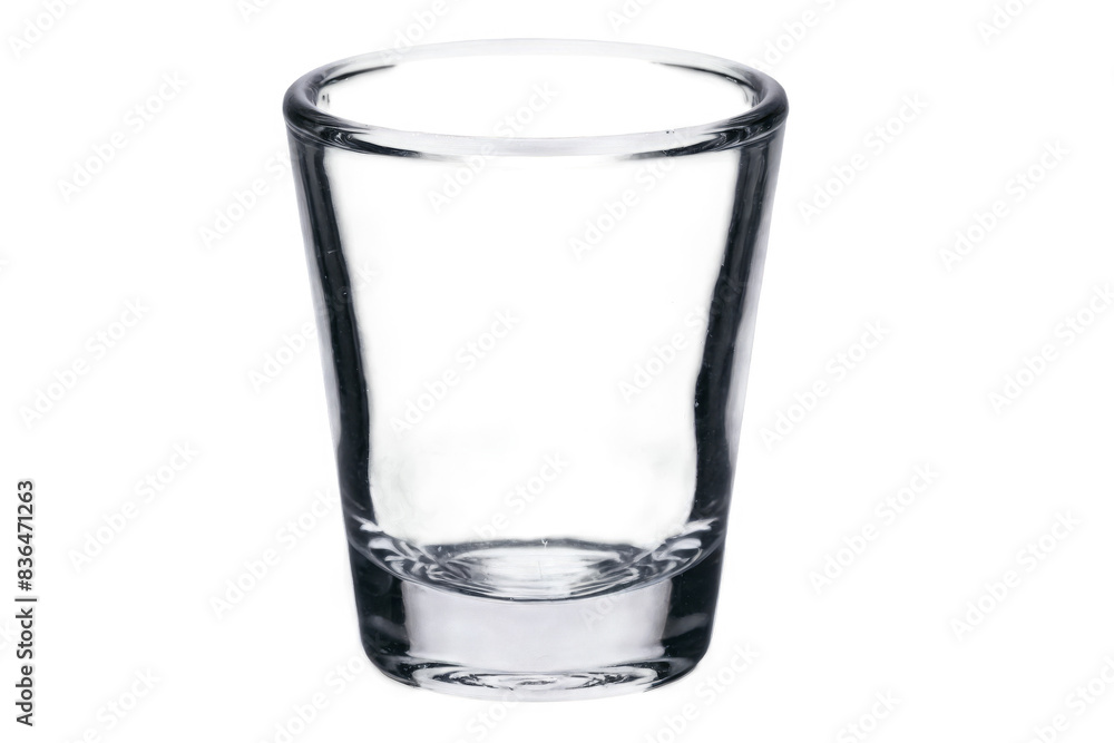 A transparent empty glass tumbler showcased against a white background suitable for png applications A transparent empty glass tumbler showcased against a white background suitable for png applications