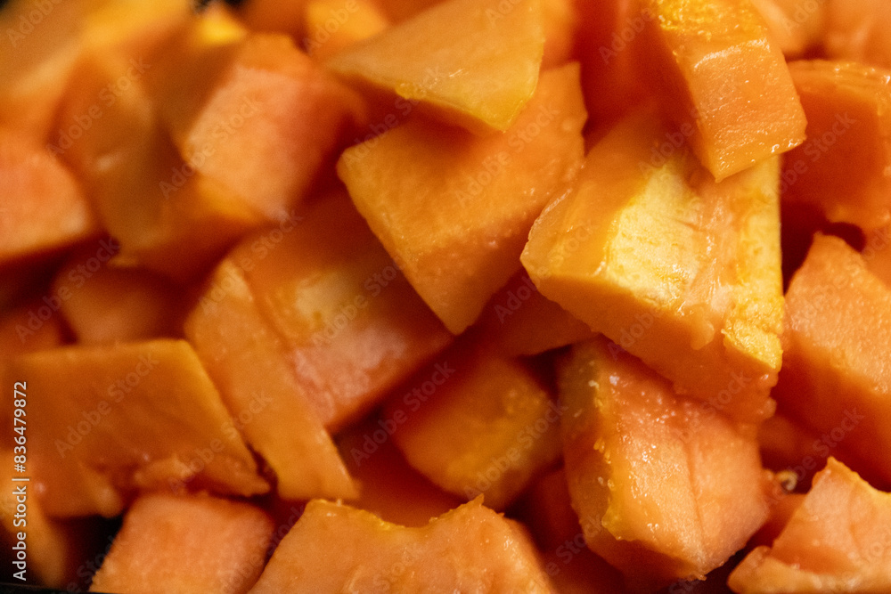 Fresh Papaya Chunks Fresh Papaya Chunks
