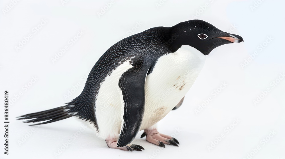 Fototapeta premium Penguin on white background