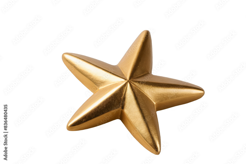 A luxurious golden star with a textured surface on a transparent, white background in png format, ideal for award and achievement themes A luxurious golden star with a textured surface on a transparent, white background in png format, ideal for award and achievement themes
