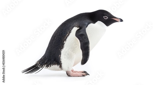  Penguin on white background
