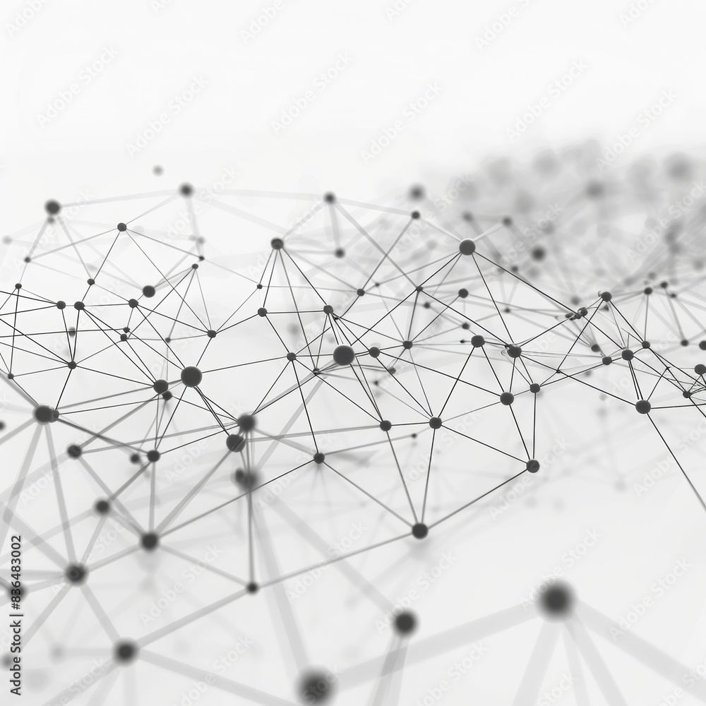 a photography of Abstract black and white network background a photography of Abstract black and white network background