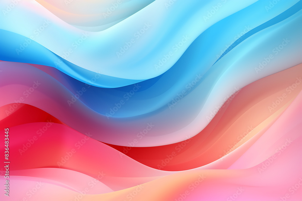 abstract background with smooth lines in blue, pink and orange colors abstract background with smooth lines in blue, pink and orange colors
