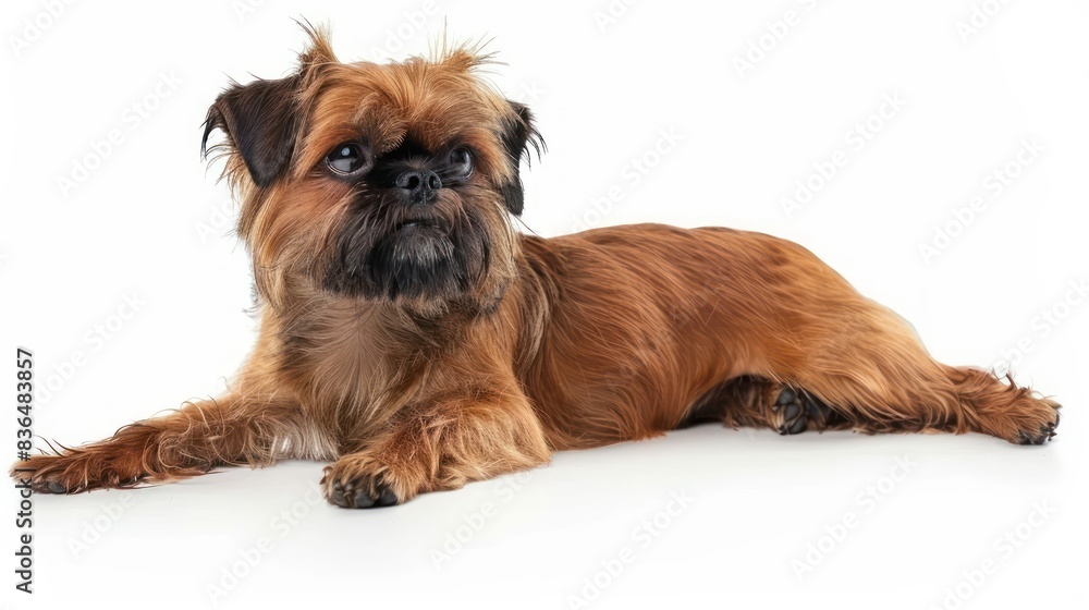 Brussels Griffon, clearly photo on white background , Brussels Griffon, clearly photo on white background ,