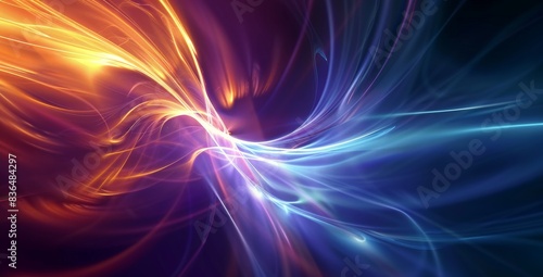 Striking abstract background featuring a vivid energy flow in 4K UHD.