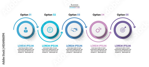 Business data visualization. timeline infographic icons designed for abstract background template milestone element modern diagram process technology digital marketing data presentation chart Vector