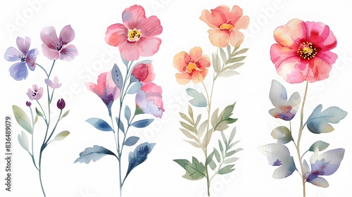 Watercolor Spring Floral Collection