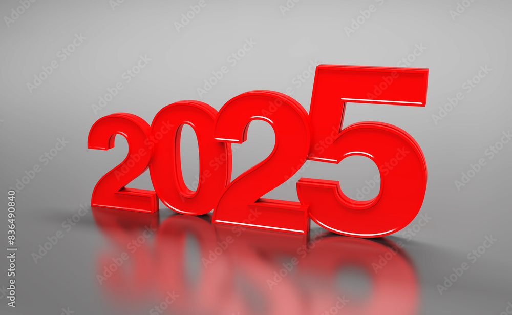 New Year 2025 Creative Design Concept - 3D Rendered Image
New Year 2025 Creative Design Concept - 3D Rendered Image