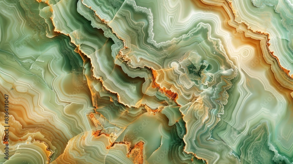 Obraz premium Green colored Onyx Texture
