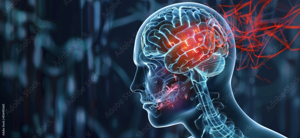 High-resolution 4K image showcasing the intricate details of the brain ...