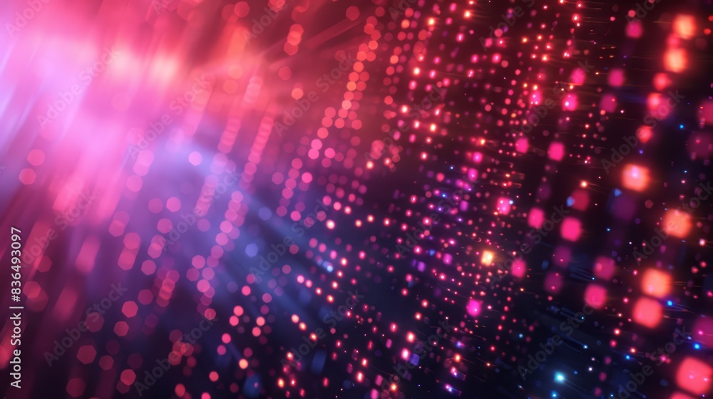 Digital matrix with glowing elements and copy space, Digital matrix with glowing elements and copy space,