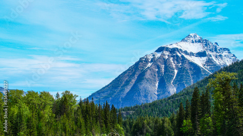 mountain landscape with blue sky