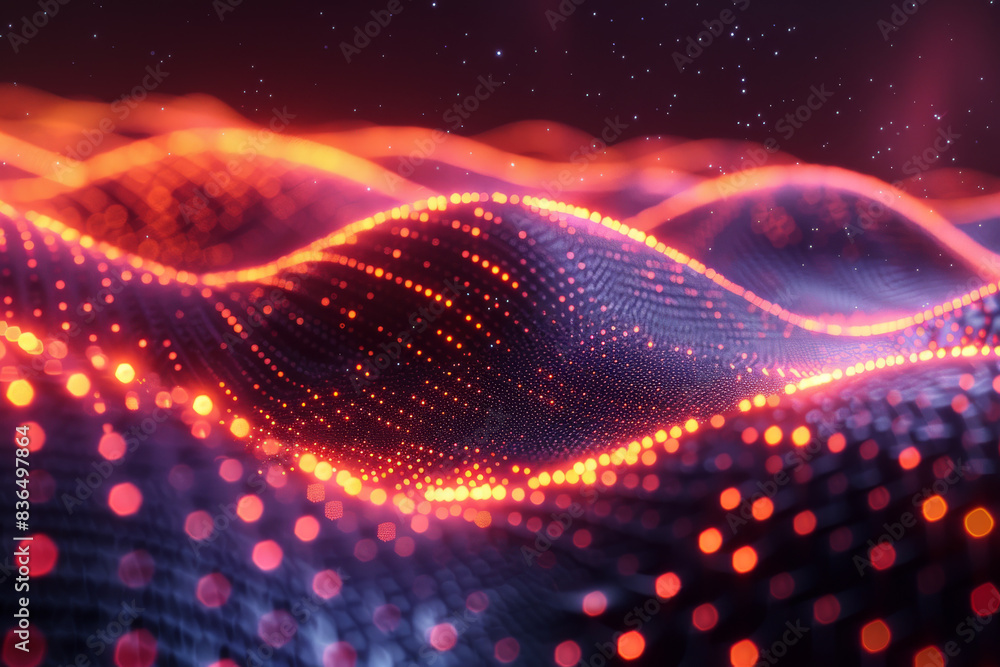 Digital background for tech, AI, neural networks, data, audio, graphics Digital background for tech, AI, neural networks, data, audio, graphics
