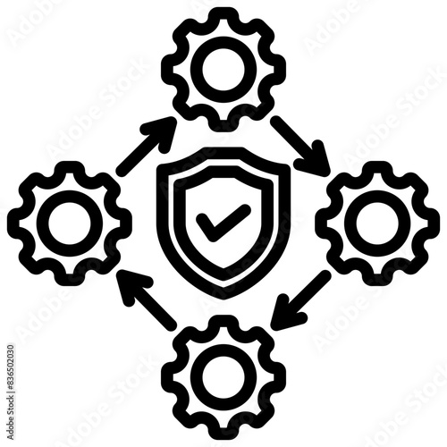 System Continuity Outline Icon