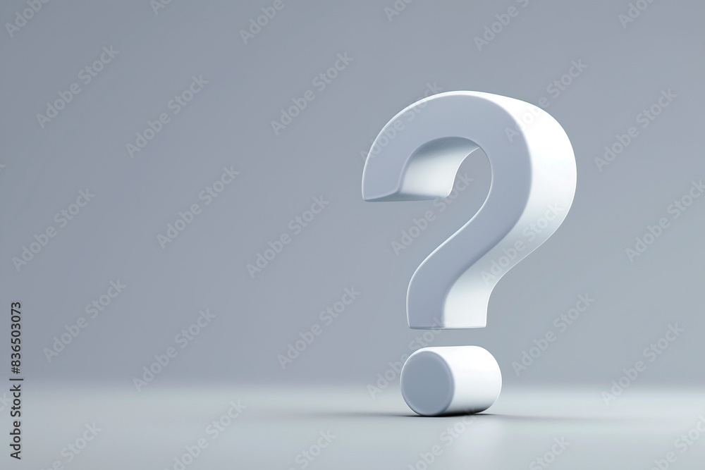 Illustrative banner White question mark with free space background
Illustrative banner White question mark with free space background
