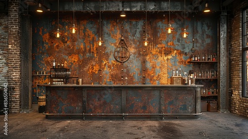 Rustic Industrial Interiors with Stone and Brick Walls, Vintage Lighting, and Natural Elements