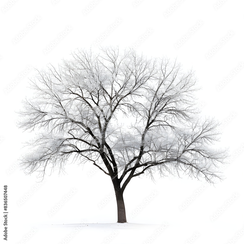 Out line of dry tree branch isolated white background Out line of dry tree branch isolated white background