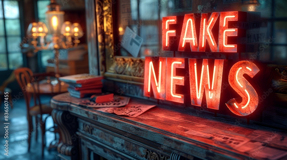 “FAKE NEWS” Neon sign - press - newspaper - media “FAKE NEWS” Neon sign - press - newspaper - media