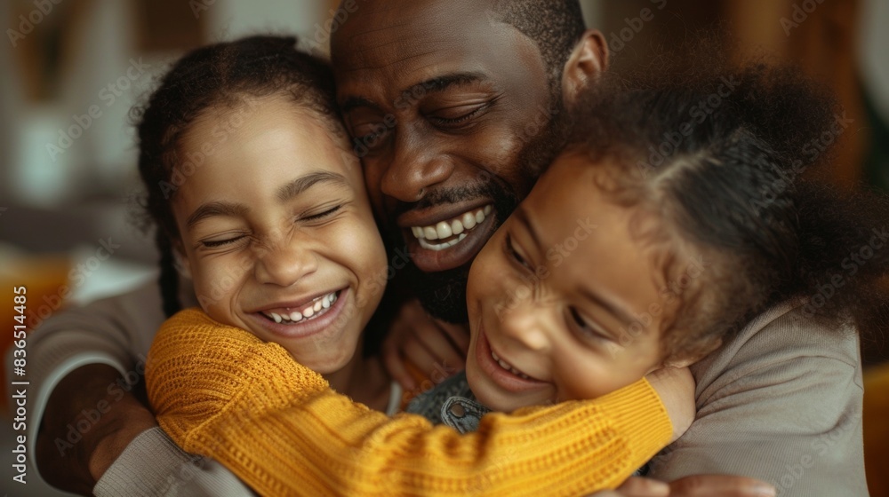 Joyful Reunion of a Multiracial Family Embracing in Their Living Room: Capturing Love and Surprises at Home Joyful Reunion of a Multiracial Family Embracing in Their Living Room: Capturing Love and Surprises at Home