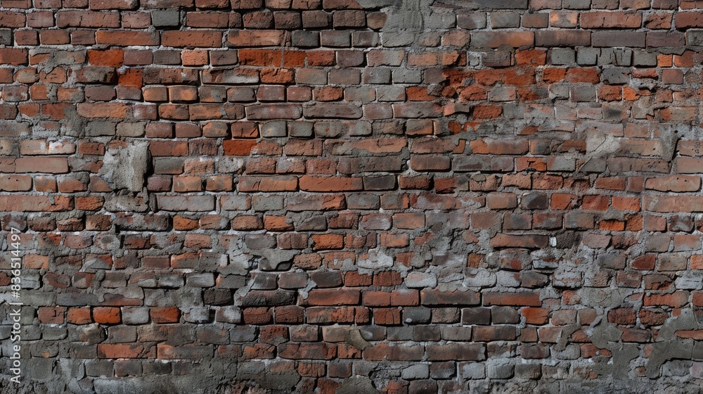 Naklejka premium Background with a brick wall