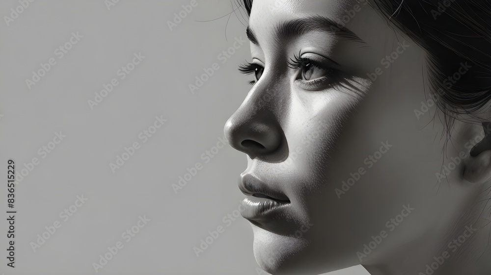 black and white portrait of a person black and white portrait of a person