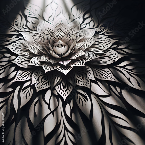 flower pattern with light