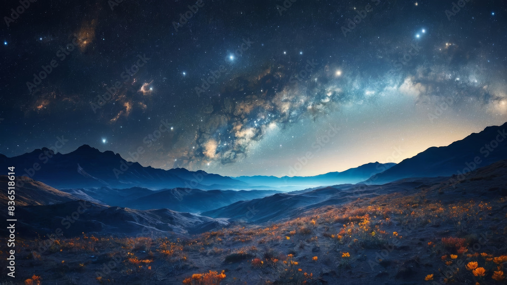 Breathtaking view of cosmos filled with countless stars symbolizing vastness of universe